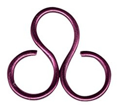 Vaessen Creative Fil Aluminium 10 m x 4 mm - Fil Métallique Aubergine (Violet) - Fil de Fer Souple pour Loisirs Créatifs, Perlage et Fabrication de Bijoux