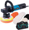 KATSU Dual Action Car Polisher, 850W 150mm 180mm Random Orbital Polisher, Electric Buffer Polishing Waxing Machine, 6 Variable Speeds, Car Detailing Kit with Polishing Sponge Set and Tool Bag 100371S