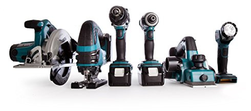 Makita DLX6067PT 18V Li-ion LXT 6 Piece Kit Complete with 3 x 5.0 Ah Li-ion Batteries and Charger Supplied in a Heavy Duty Tool Carry Bag