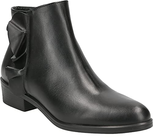 Kanna Stiefelette KI7704, Glattleder, Schwarz, Damen EU 39