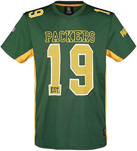 Majestic Athletic Green Bay Packers NFL Moro Poly Mesh Jersey Tee T-Shirt Trikot