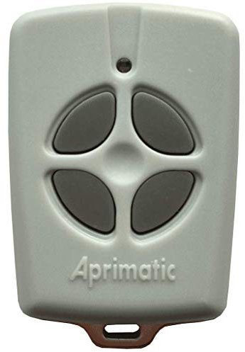 APRIMATIC TX4E Mando De Garaje Gris y Robusto Frecuencia 433MHz 4 Botones Grandes