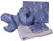 Medi Partners Babydecke Krabbeldecke Set 3in1 100% Baumwolle Minky Kinderdecke 55x75 + 35x30cm flaches Kissen und Anti-Schock-Kissen Schmetterling (Traumfänger mit grauen Minky)