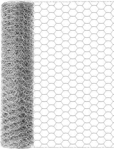 Garden Mile Chicken Wire 5m, Outdoor Anti-Rust Hexagonal Galvanized Chicken Wire Fencing, Chicken Wire Mesh to Protect Gardening Plants Vegetables Flowers Fruits From Dogs, Rabbits