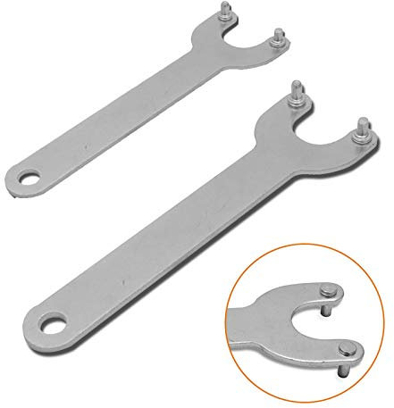 TopHomer Llave de brida recta para llave de amoladora angular, 2 unidades