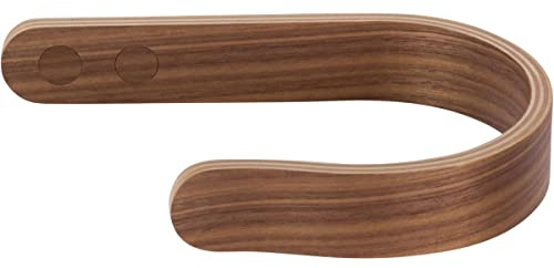 Waveply Holz-Vorhanghalter, Sperrholz, U-förmige Haken, Raffhalter für Wand, 2 Stück