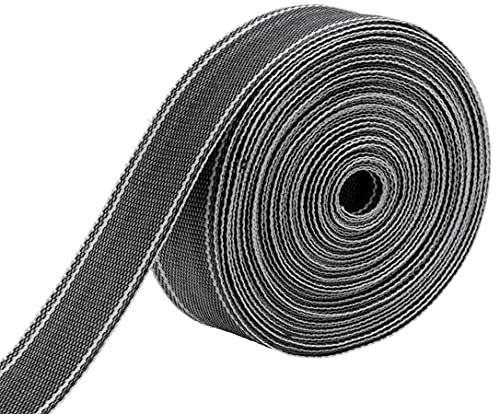 IPEA Correa Rígida Multiusos de Nailon – 15 metros – Cuerda para Tapicería, Muebles, Mudanzas, Sillones, Dofás – Usos Diferentes y Manualidades– Color Gris – 50 mm
