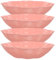 Cabilock 4pcs Flower Shaped Snack Fruit Plates Snack Serving Tray Bowl Food Tableware Candy Tray Food Storage Plate Appetizer Tray Divided Serving Platter Home Party Pink