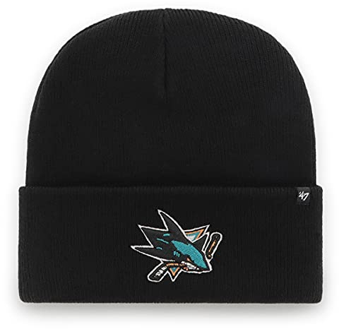 47 San Jose Sharks NHL Haymaker Unisex Beanie, verstellbar, Teamabzeichen, Schwarz, Schwarz , Einheitsgröße