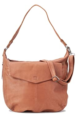 Biba Tasche für Damen aus echtem Leder, Schultertasche Leather Jersey X JEX5L, Kurzer und langer Griff, Reißverschluss, Echtes Rindsleder, Lederfarbe