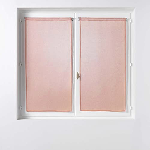 Douceur d'Intérieur, Coppia di tende passapasta (2 x 60 x 120 cm) Sandra Rosa, vela sabbiata