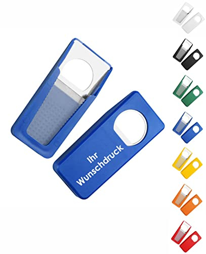 #teamludorf Flaschenöffner mit Verschluss - Personalisierte Flaschenöffner - 7 Farben - mit Bildern und Schrift bedruckbar (blau, 50)