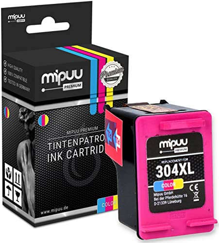 Mipuu Tinte kompatibel für HP 304XL 304 XL N9K07AE Color passend für HP Envy 5000 5020 5030 5032 Deskjet 3720 2630 3733 3750 2620 2600 2634 3735 3762