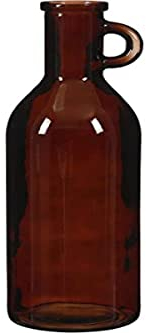 MICA DECORATIONS Sitia Vase Recycled Glass D. Braun, H 50 x T 14 cm, Mehrfarbig, einzigartig
