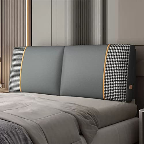 Generic Großes Nackenrollen Kopfteil Kissen Lese Rückenlehne Abnehmbare Weiche Hülle Lendenwirbelstütze Polster Für Bank,Tagesbett,Etagenbett,C,No headboard 78.7/200cm