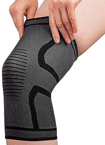 Pure Health Knee Support Brace Compression Sleeve for Arthritis, Joint Pain, Ligament Injury, Meniscus Tear, ACL, MCL, Tendonitis, Pain Relief (Pack 1 Small)