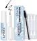 KevKev Lash Glue Black for Clusters - Waterproof With Silicone Brush, Strip Bond, Cleaning Swabs - Quick Dry, Super Strong Hold (Black, 7ml)