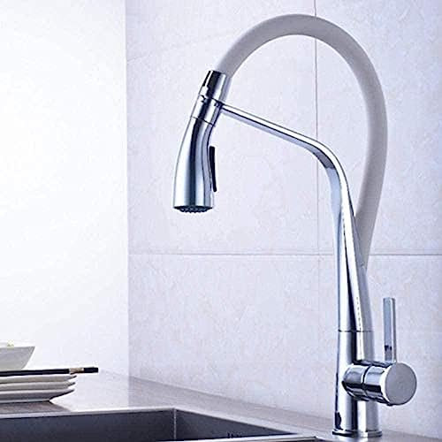 Wasserhahn, Waschbecken, Wasserhahn, Waschmaschine, Kalt- und Warmwassermischer, Wasserhahn auf dem Küchenarmatur-Deck für Küche, Pull-Down-Mischer, Kran 2 Fu