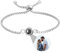 Godchoices Custom Photo Bracelet Personalised Photo Projection Bracelet Circle Photo Bracelets with Picture Inside for Women/Men/Couple/Best Friend