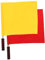 BESPORTBLE Handfahnen 2 Stück Flagge Fußball-Flaggen Fußball-Herausforderungs-Flagge Spiel-Sicherheits-Flagge Handsignal-Flagge Polyester Wehende Signal-Flaggen Renn-Flaggen Leitende