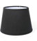 Lampenschirm rund aus Stoff H 13 x Ø 18 cm für Tisch - Stehlampen (schwarz)