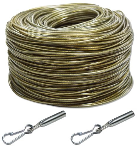 Corde de bâche de 40 m de 6,0 mm avec 8 extrémités de corde avec crochet Simplex