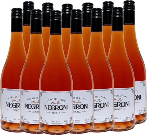 Negroni Spritz No. 1919 - P&P Weine weinhaltiges Getränk 12 x 0,75l VINELLO - 12 x Weinpaket inkl. kostenlosem VINELLO.weinausgießer