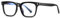 kachawoo Blaues Licht Blocking Gläser für Männer Frauen Mode Gläser Rahmen TR90 Eyewear Square Brillen (black with clear)