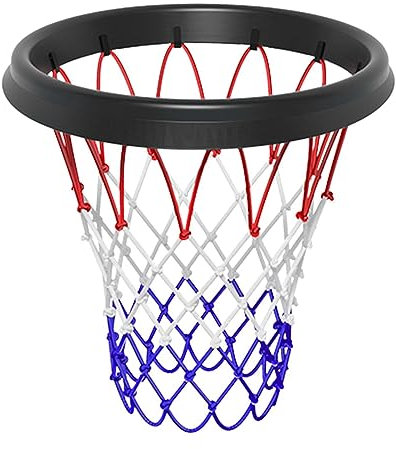 Remplacement Du Filet Du Panier De Basket - Cadre De Filet De Basket-ball En TPU Détachable, Filet De Basket-ball Portable Temps Adapté Aux Jantes De Taille Standard Intérieures Ou Extérieures