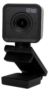 Laia - Webcam PC Pro 4K AI, Fabricante español, para videoconferencias y teletrabajo, Calidad 4K, fácil conexión USB-C, Enfoque automático e Inteligencia Artificial para reuniones en Remoto