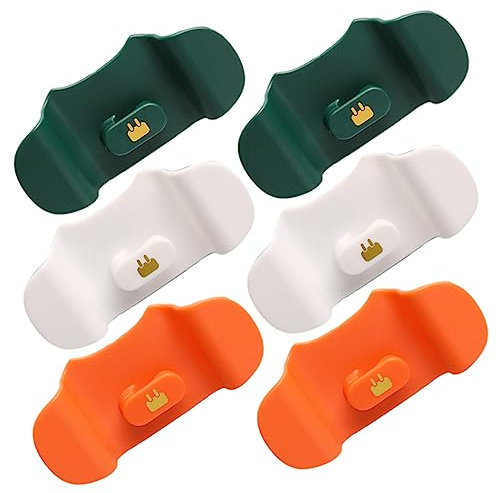 Gadpiparty 6st Steckerwickler Dsl-kabel Schreibtisch-kabel-organizer Clips Zur Kabelorganisation Clips Für Telefonkabel Schlüsselanhänger Netzkabelhalter Die Hüften Stromkabel Drahtklemme