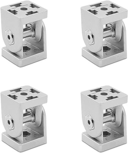 Connettore per Profilo in Alluminio, 4 Pezzi Regolabile ad Angolo di 180° Connettori Angolari, TOOSOAR Connettore Angolare per Profilo in Alluminio 30x30