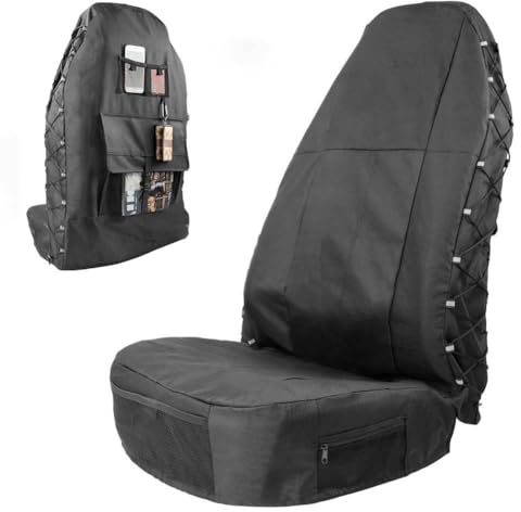 REDVIT Autositzbezüge für Ford B-MAX C-MAX S-MAX KA Edge Mustang Explorer, Oxford-Stoff Wasserdicht Auto Sitzbezüge Sitzschoner, Sitzbezug Auto Vordersitze Aufbewahrungstasche Auto Sitzauflagen
