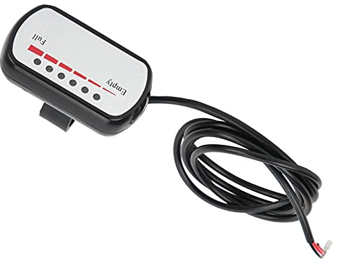 Indicatore Batteria 36V Display LCD Livello Carica, Voltmetro per Bicicletta Elettrica Monopattino Elettrico, Installazione Semplice con Fili a Clip
