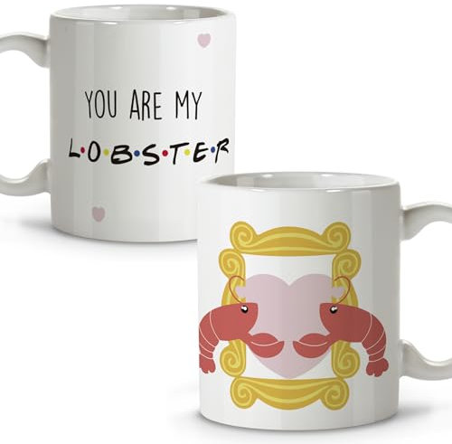 Taza Friends. Tazas Originales para Regalar. Regalos Frikis. Taza Cerámica. 330ml. Lobster