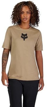Fox Racing Damen Ranger Kurzarm-Mountainbike-Trikot, Sand Fox Head, X-Large