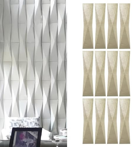 Waterproof PU Wall Paneling 3D Natural Stone Texture -Thick Faux Brick Panel for Indoor Outdoor Wall Décor, Rock Effect Accent Panel
