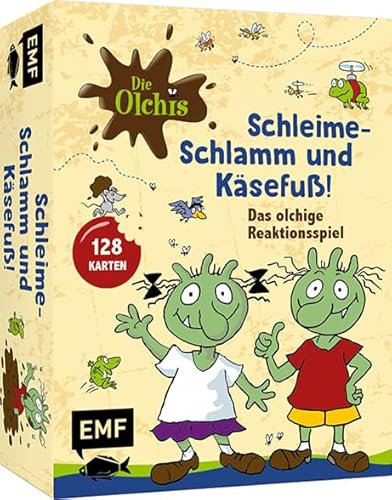 Edition Michael Fischer Kartenspiel: Die Olchis. Schleime-Schlamm und Käsefuß! Das olchige Reaktionsspiel mit 128 Karten für 2-6 Personen ab 5 Jahren, Yellow