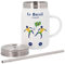 Mug Isotherme en Inox avec Couvercle et Paille - Le Brésil M'Appelle Foot Culture Voyage - 500 ml - Tasse Thermo