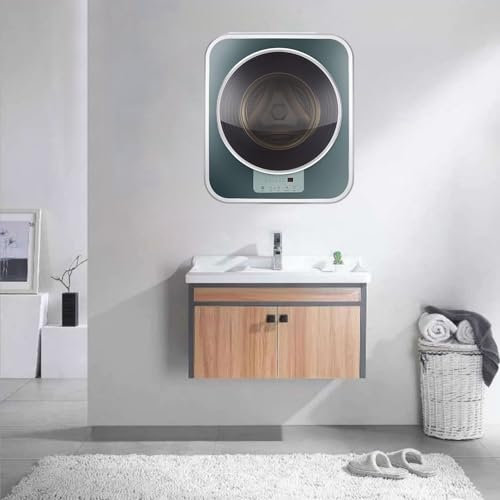 Mini lavadora automática de 3 kg, lavadora y secadora inteligente con rodillos, lavadora integrada de pared o de escritorio, para apartamentos y espacios pequeños, para colgar en la pared