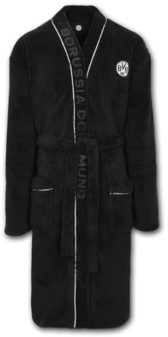Borussia Dormund BVB Bademantel (DE/NL/SE/PL, Alphanumerisch, L, XL, Regular, Regular, black)