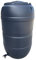 210L Water Butt including Tap and Lockable Lid - Black