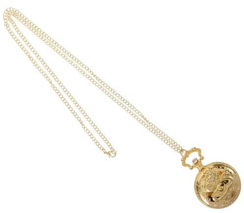 TOVINANNA Retro Metall Taschenuhr in Gold Leicht und Genaue Zeitmessung Vintage Stil aus Zinklegierung für Herren und Ältere Menschen Geeignet für Jeden Anlass