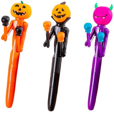 Lustige Stifte Boxstift Halloween Kugelschreiber Kürbis Vampir Zombie Boxen Stifte Niedlicher Weihnachtsmann Schneemänner Boxstift Lustiger Weihnachts-Kugelschreiber 3 Stück (A)