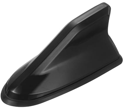 DEFANEX Car Shark Fin Antenna Cover(6.5x2.6, Black) - Conductive, Automotive Roof Antenna Caps Replacement Vehicle Decorative Cover, for Cars RVs SUV Trucks