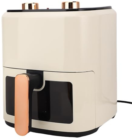 Ejoyous Friteuse à Air Chaud 5,5 L, Friteuse 1350 W sans Huile, 8 Programmes, Thermostat, Grande capacité pour la Maison (Visible)