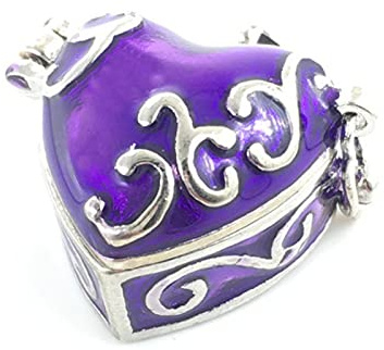 Emaille Love Heart Urne Ash Andenken Memorial Mini Cremation Wish fit Halskette Anhänger