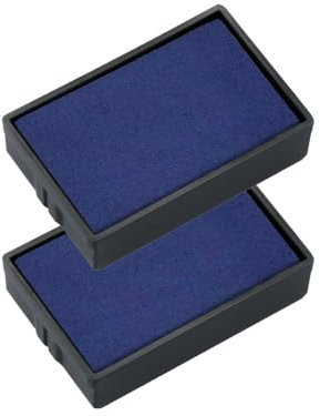 Trodat Ersatzkissen 6/4850 einfach und sauber wechselbar – Set mit 2 Stempelkissen in blau, dokumentenechte Tinte auf Wasserbasis, für die Stempel Modelle trodat Printy 4850 und 4850/L
