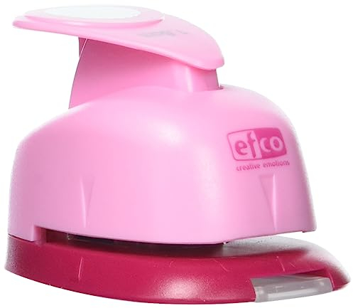 efco 1790109 Stanzer S, Kreis gezahnt 5/8 Zoll Motivstanzer, Kern: Metall, Pink, 6 x 4 x 4,5 cm