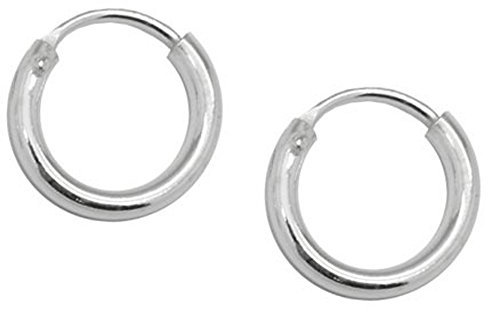 Soul-Cats Creolen aus 925 echt sterling Silber, Durchmesser: 8 mm